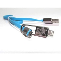 Remax iPhone & Micro Transformers 2 in 1 Data Line High Speed Cable