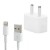 Apple 2 Pin iPhone USB Charger Adapter Plug & cable
