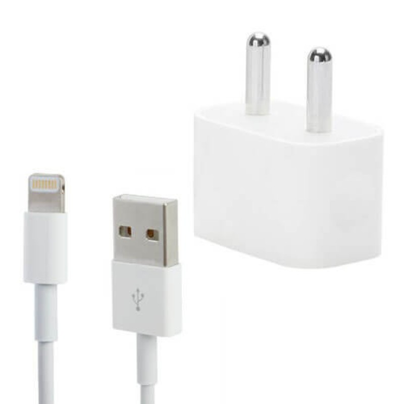 Suffocating surely Missing Apple 2 Pin iPhone USB Charger Adapter Plug & cable