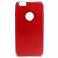 SULADA iPhone 6/6s plus Electroplated Fluorescent Red TPU Back Case