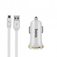 Hoco Z1 Car Charger Set With Micro Cable