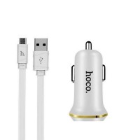 Hoco Z1 Car Charger Set With Micro Cable
