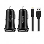 Hoco Z1 Car Charger Set With iPhone Cable
