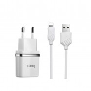 Hoco C12 Dual USB Charger + iPhone Cable